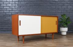 Carlo Jensen Carlo Jensen Two Tone Lacquered Teak Credenza by for Hundevad - 4097727
