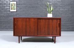 Carlo Jensen Danish Modern Rosewood Credenza w Sliding Doors by Carlo Jensen - 4738970