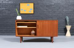 Carlo Jensen Danish Modern Teak Credenza by Carlos Jensen for Hundevad Co  - 4511400