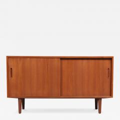 Carlo Jensen Danish Modern Teak Credenza by Carlos Jensen for Hundevad Co  - 4511427