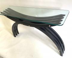 Carlo Mollino 2 Italian Mid Century Consoles Sofa Tables in the style of Carlo Mollino 1950 - 4214680