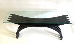 Carlo Mollino 2 Italian Mid Century Consoles Sofa Tables in the style of Carlo Mollino 1950 - 4214692