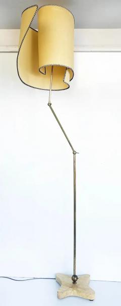 Carlo Mollino Carlo Mollino Suora Parchment Floor Lamp 1947 1994 in Brass Marble Leather - 3516498