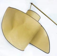 Carlo Mollino Carlo Mollino Suora Parchment Floor Lamp 1947 1994 in Brass Marble Leather - 3516689