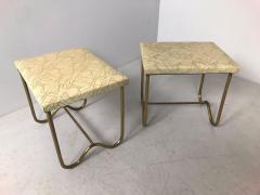 Carlo Mollino PAIR OF ITALIAN MIDCENTURY STOOLS COVERED IN ASTRALE RESINFLEX - 3991052