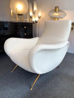 Carlo Monti Pair of Italian Armchairs Saluzzo by Carlo Monti for CMG Italy 1950s - 1034650