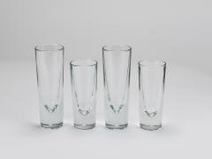 Carlo Moretti 14 Carlo Moretti Solid Aperitif Bar Bullet Drinking Glasses Italy 1970s - 4313161