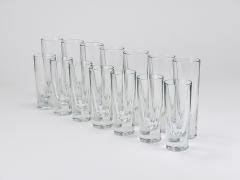 Carlo Moretti 14 Carlo Moretti Solid Aperitif Bar Bullet Drinking Glasses Italy 1970s - 4313175