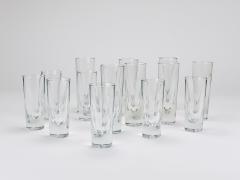 Carlo Moretti 14 Carlo Moretti Solid Aperitif Bar Bullet Drinking Glasses Italy 1970s - 4313176