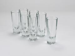 Carlo Moretti 14 Carlo Moretti Solid Aperitif Bar Bullet Drinking Glasses Italy 1970s - 4313207