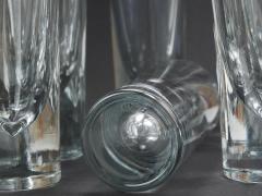 Carlo Moretti 14 Carlo Moretti Solid Aperitif Bar Bullet Drinking Glasses Italy 1970s - 4313237