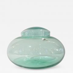 Carlo Moretti Vintage Carlo Moretti 1980s Round Apple Mint Murano Crystal Glass Box - 1068932