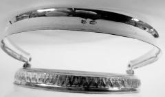 Carlo Mugnaini Italian Midcentury Classical Silver Cut Glass Ice Bucket - 4533500