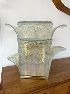 Carlo Nason Cactus Lamp Murano Glass and Brass by Carlo Nason for Mazzega Italy 1970s - 3286609