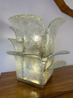 Carlo Nason Cactus Lamp Murano Glass and Brass by Carlo Nason for Mazzega Italy 1970s - 3286610