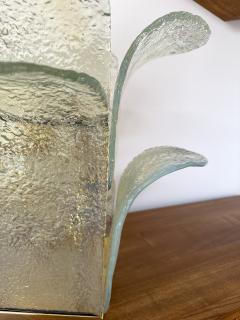 Carlo Nason Cactus Lamp Murano Glass and Brass by Carlo Nason for Mazzega Italy 1970s - 3286614
