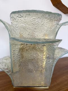 Carlo Nason Cactus Lamp Murano Glass and Brass by Carlo Nason for Mazzega Italy 1970s - 3286617