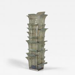 Carlo Nason Cactus Lamp by Carlo Nason for Mazzega in Clear Blue Glass Italy 1970s - 4305615