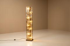 Carlo Nason Carlo Nason Floorlamp LT 379 for Mazzega in Cristal and Tobacco Italy 1970s - 4617947