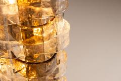 Carlo Nason Carlo Nason LT 378 Floorlamp Mixed Cristal and Tobacco Glass for Mazzega Italy - 4360668