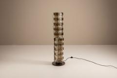 Carlo Nason Carlo Nason LT 378 Floorlamp Mixed Cristal and Tobacco Glass for Mazzega Italy - 4360703