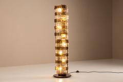 Carlo Nason Carlo Nason LT 378 Floorlamp Mixed Cristal and Tobacco Glass for Mazzega Italy - 4360713
