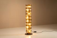 Carlo Nason Carlo Nason LT 378 Floorlamp Mixed Cristal and Tobacco Glass for Mazzega Italy - 4436547