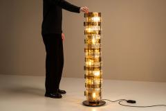 Carlo Nason Carlo Nason LT 378 Floorlamp Mixed Cristal and Tobacco Glass for Mazzega Italy - 4436550