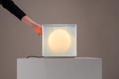 Carlo Nason Carlo Nason LT323 Table Lamp and Vase in Opaline Glass for Mazzega Italy 1975 - 4316736
