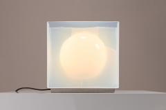 Carlo Nason Carlo Nason LT323 Table Lamp and Vase in Opaline Glass for Mazzega Italy 1975 - 4316738