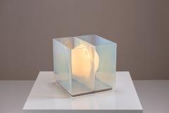 Carlo Nason Carlo Nason LT323 Table Lamp and Vase in Opaline Glass for Mazzega Italy 1975 - 4316750