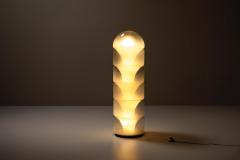 Carlo Nason Floor lamp LT 316 in White shaded Glass by Carlo Nason for AV Mazzega - 3891388