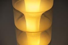 Carlo Nason Floor lamp LT 316 in White shaded Glass by Carlo Nason for AV Mazzega - 3891389