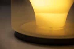 Carlo Nason Floor lamp LT 316 in White shaded Glass by Carlo Nason for AV Mazzega - 3891390