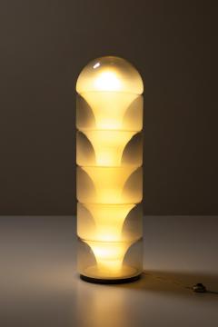 Carlo Nason Floor lamp LT 316 in White shaded Glass by Carlo Nason for AV Mazzega - 3891391