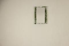 Carlo Nason Green Backlit Mirror in Murano and Metal by Carlo Nason for Mazzega Italy 1970s - 3939187