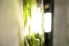 Carlo Nason Green Backlit Mirror in Murano and Metal by Carlo Nason for Mazzega Italy 1970s - 3939190