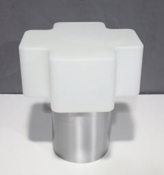 Carlo Nason Italian Glass and Aluminum Table Lamp Made in Italy - 3036587