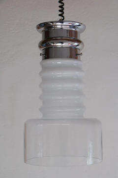 Carlo Nason Italian Mid Century Modern Carlo Nason Space Age Pendant Lamp 1970s - 2601216