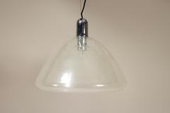 Carlo Nason Mazzega Pendant Lamp in Bullicante Murano Glass by Carlo Nason Italy 1970s - 3736245