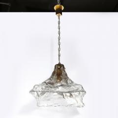 Carlo Nason Mid Century Hand Blown Bronze Clear Murano Glass By Carlo Nason for Mazzega - 3898745