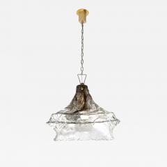 Carlo Nason Mid Century Hand Blown Bronze Clear Murano Glass By Carlo Nason for Mazzega - 3907668