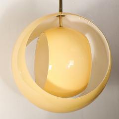 Carlo Nason Mid Century Hand Blown Murano Glass Eclipse Pendant by Carlo Nason for Mazzega - 3998592