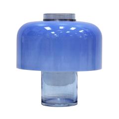 Carlo Nason Mid Century Modern Blue Table Lamps Designed by Carlo Nason in Murano Glass - 4419320