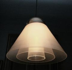 Carlo Nason Milk Glass Pendant by Carlo Nason for Mazzega Venice 1970s - 3027254