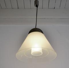 Carlo Nason Milk Glass Pendant by Carlo Nason for Mazzega Venice 1970s - 3027264