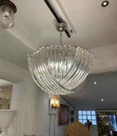 Carlo Nason Murano Curved Crystal Chandelier by Carlo Nason - 3856472