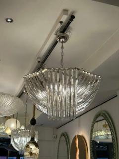 Carlo Nason Murano Curved Crystal Chandelier by Carlo Nason - 3856479