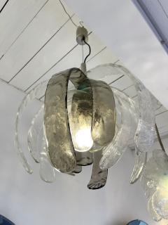 Carlo Nason Murano Glass Artichoke Pendant Light by Carlo Nason for Mazzega Italy 1970s - 2864796