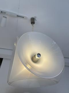 Carlo Nason Murano Glass Metal Pendant Light by Carlo Nason for Mazzega Italy 1970s - 2162588